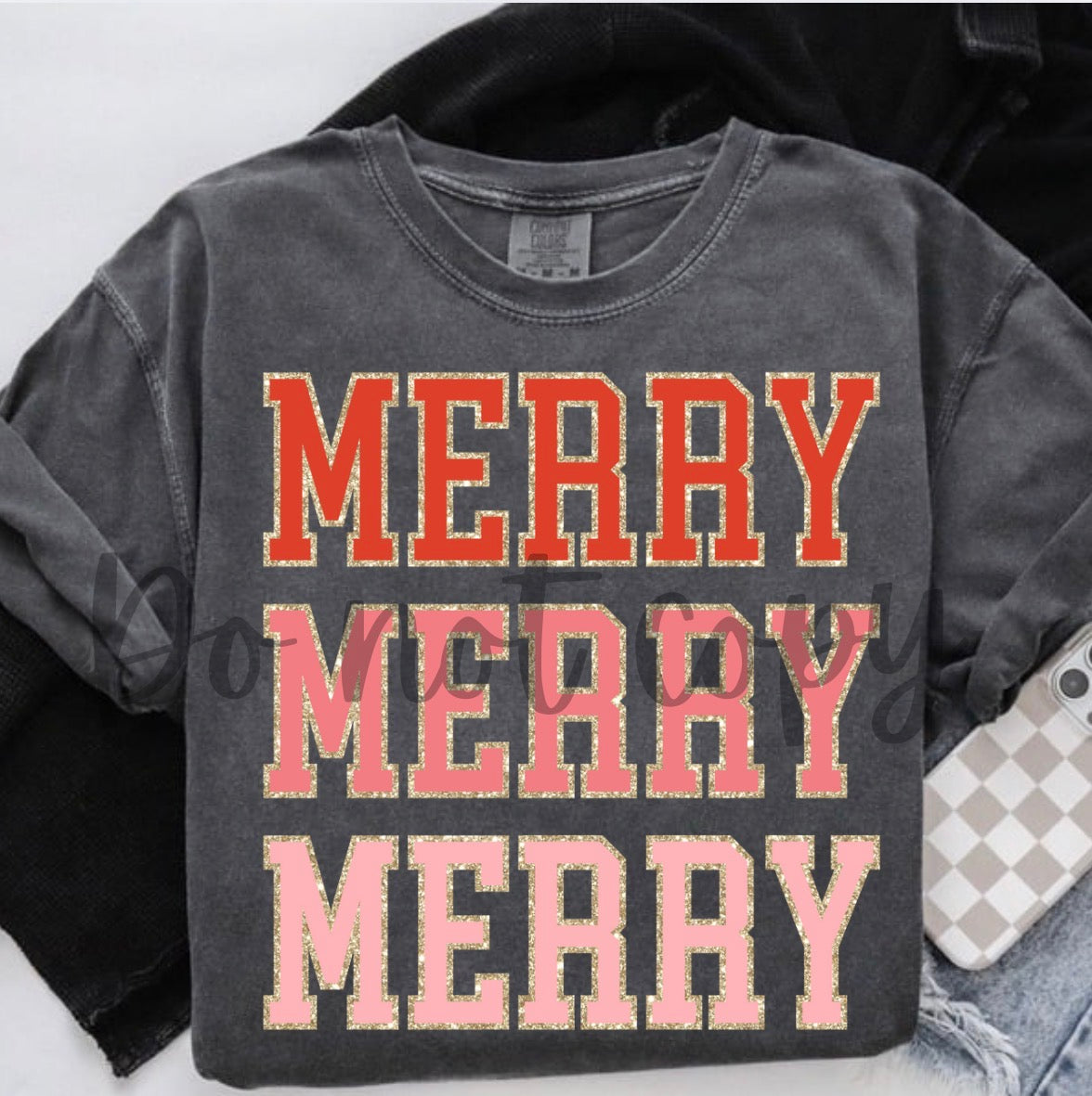 Faux patch merry merry merry