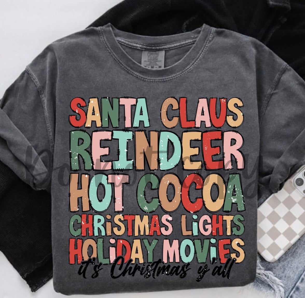 Santa Claus, reindeer, hot cocoa