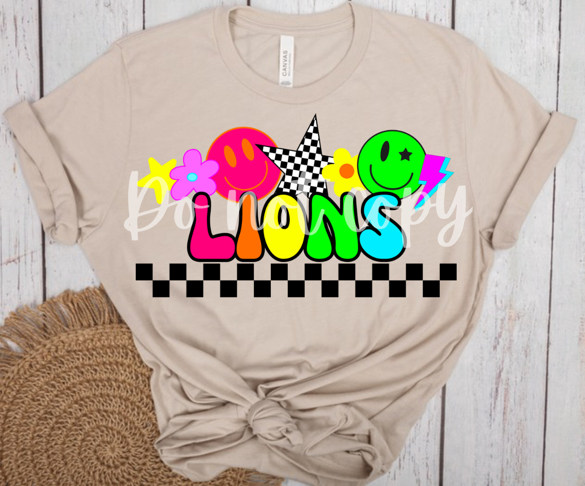 Lions Colorful Preppy