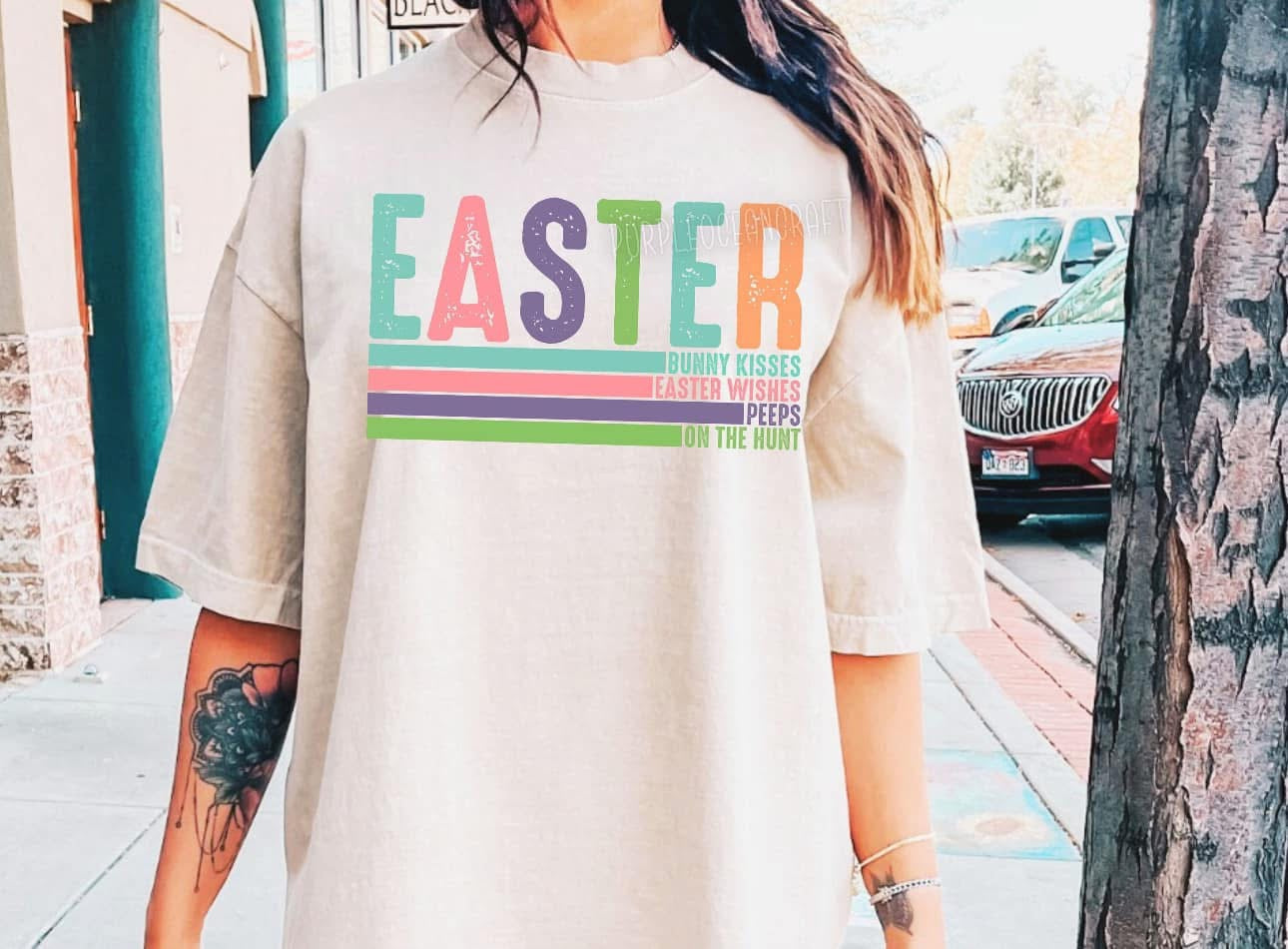 Easter bunny kisses Easter wishes