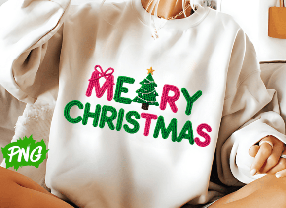 Faux Yarn Merry Christmas