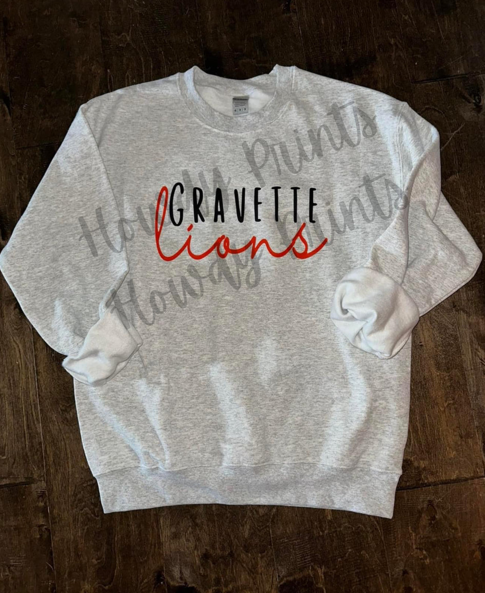 Gravette Lions cursive