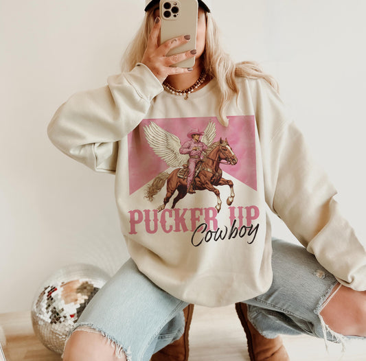 Pucker up cowboy valentine