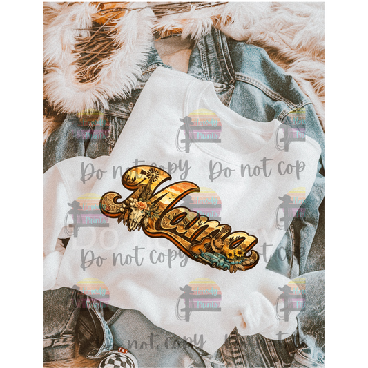 Western Mama Cow Skull