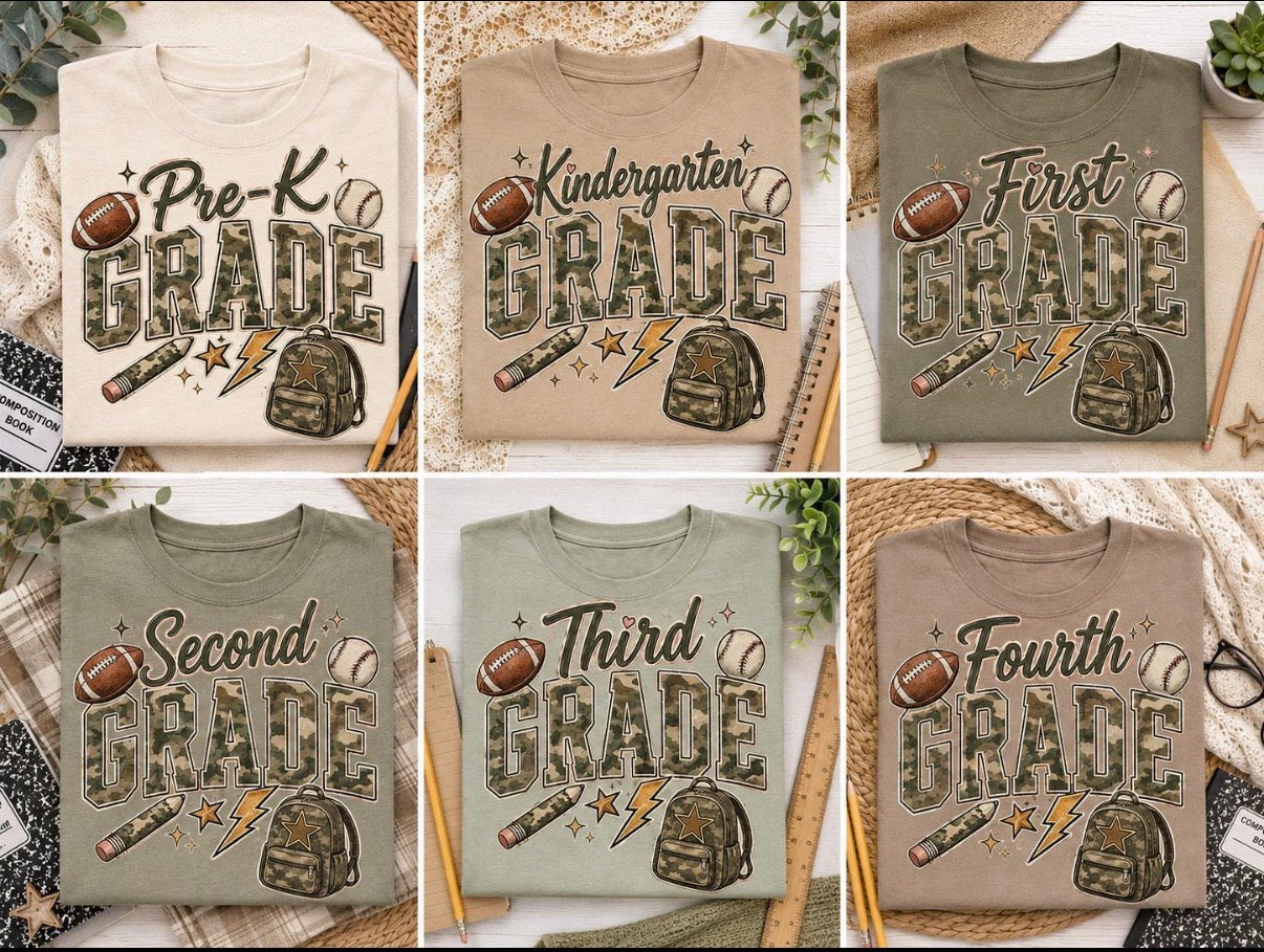 Camo grades sports DTF 10”