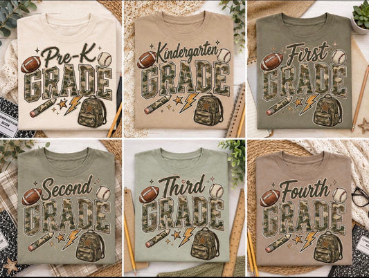 Camo grades sports DTF 10”