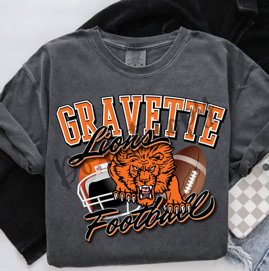 Gravette Lions Football PRINT ONLY