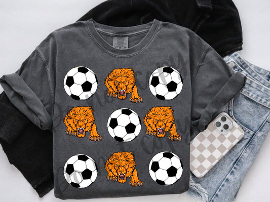 Sparkly Lion Soccer