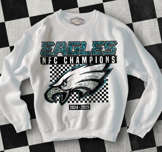 Eagles NFC glitter