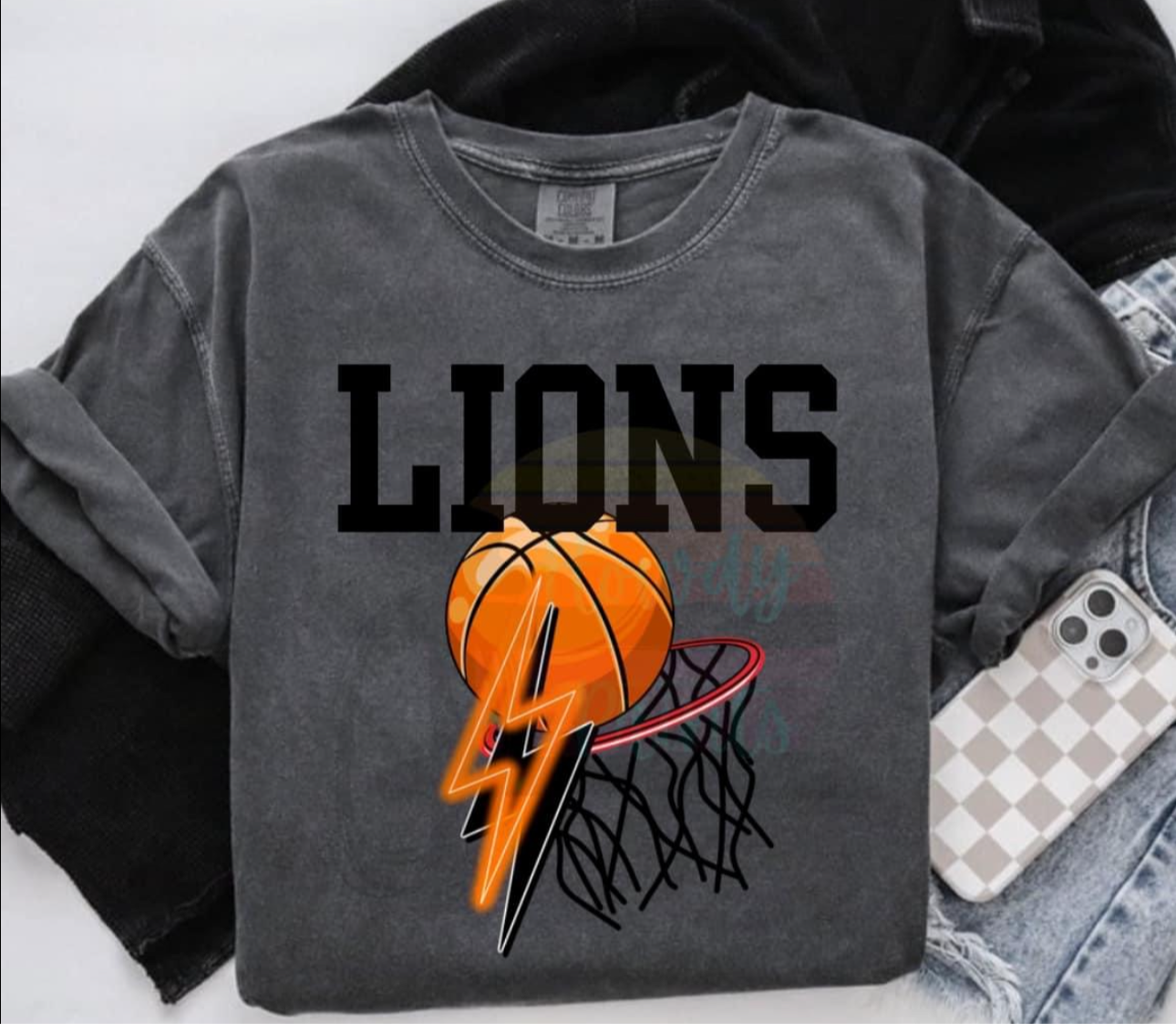 Lions basketball hoop