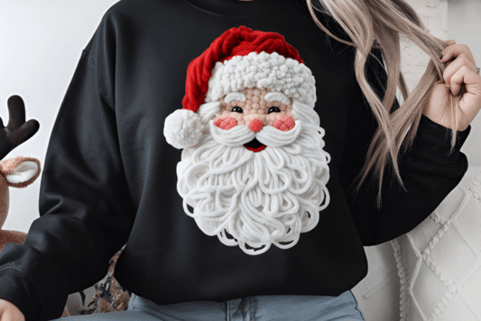 Faux Yarn Santa