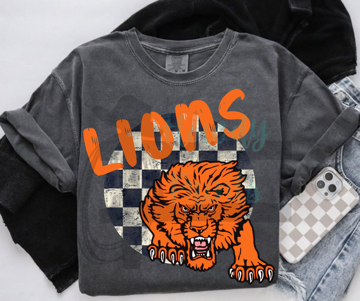 Lions checkered