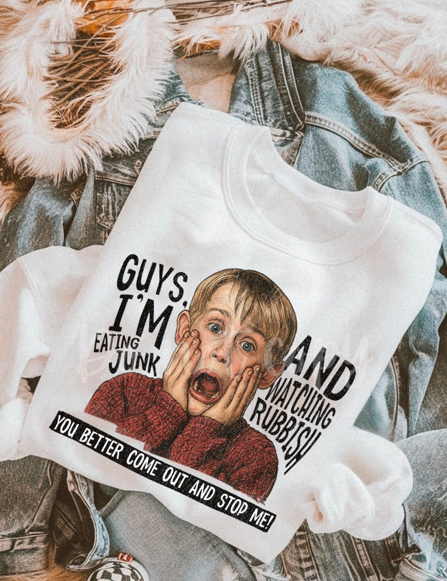 Guys I’m eating junk