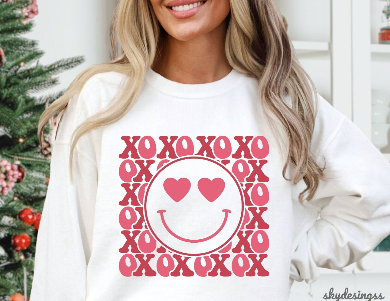 XOXO Smiley valentine