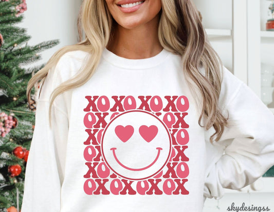 XOXO Smiley valentine