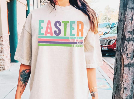 Easter bunny kisses Easter wishes