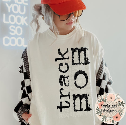 Track Mom typography