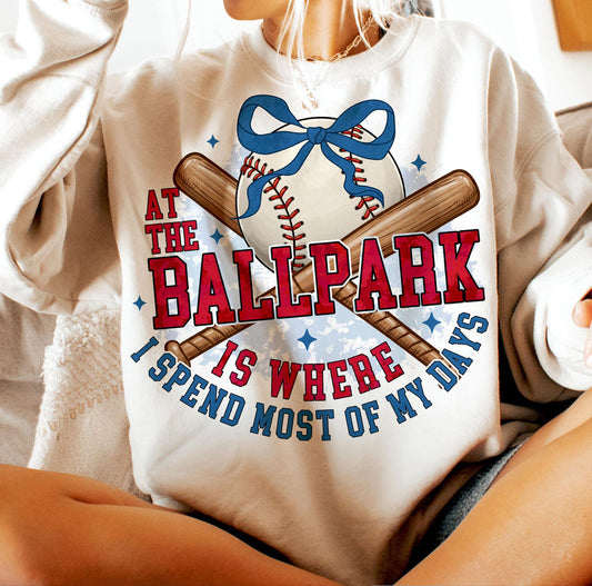 At the ballpark is where I spend most of my days