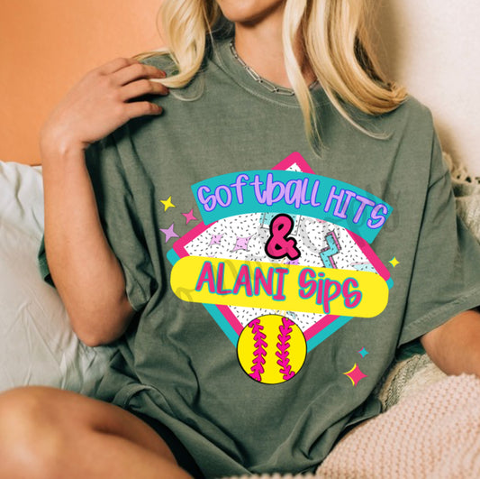 Softball hits alani sips
