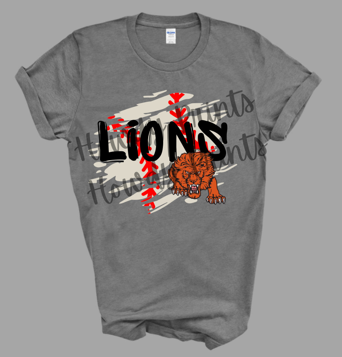 Torn Baseball Lions