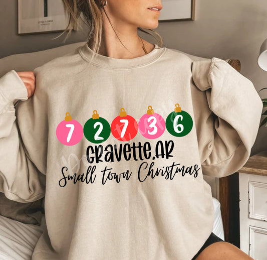 Zip code Christmas ornaments