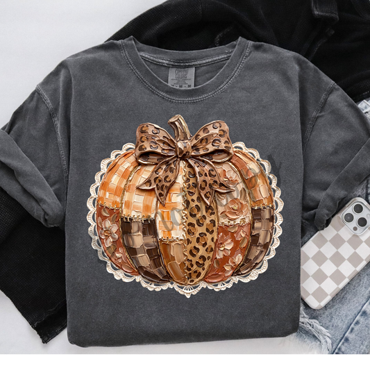 Faux paint pumpkin