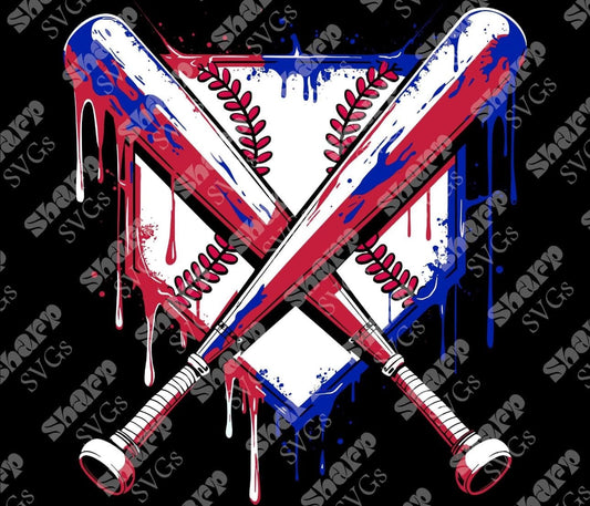 Home Base Drip Red/Blue