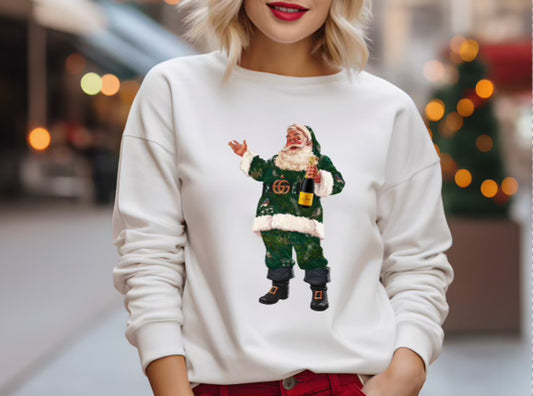 Champagne Santa Claus