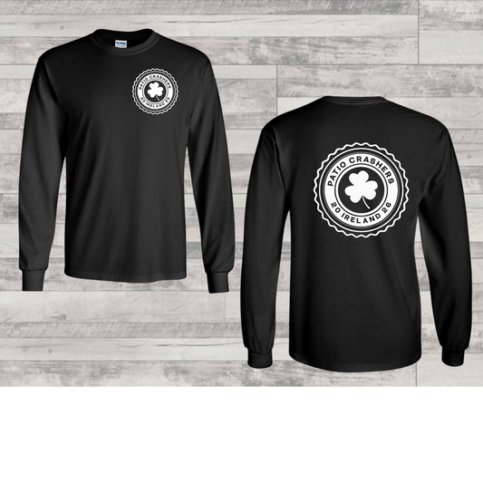 Gildan Cotton Long Sleeve- Front pocket & Back