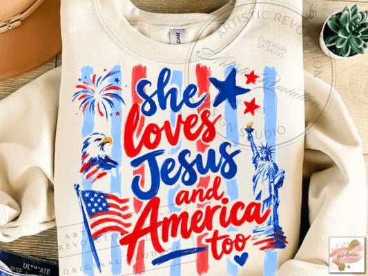 She Loves Jesus and America too